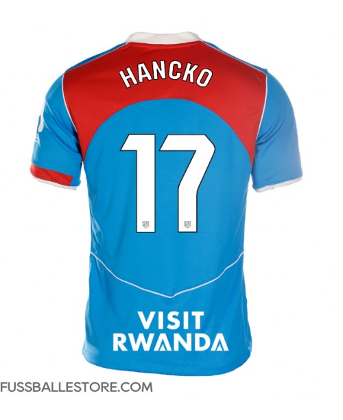 Günstige Atletico Madrid David Hancko #17 3rd trikot Damen 2025-26 Kurzarm Günstige Atletico Madrid David Hancko #17 3rd trikot Damen 2025-26 Kurzarm